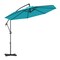 10ft Cantilever Patio Hanging Umbrella with Base, Crank Handle and Air Vent